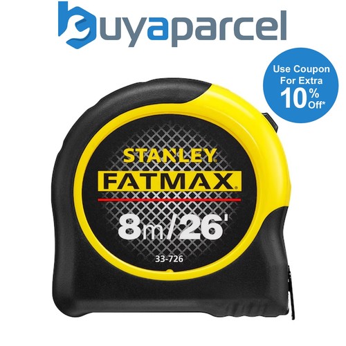 Stanley 26ft fatmax tape - 8m,