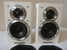 WHARFEDALE DX-1 Compact Bookshelf Speakers (pair) Gloss White-Mint