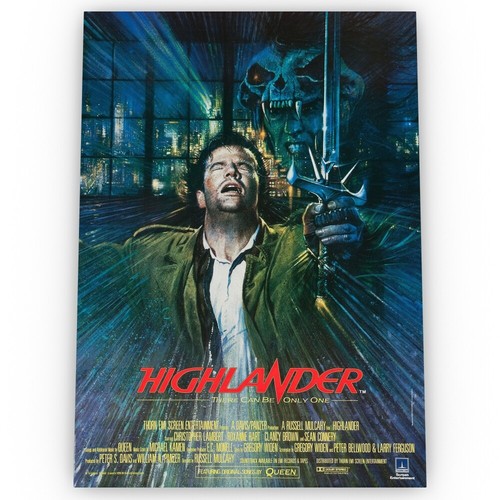 Highlander movie poster satin - highlander,