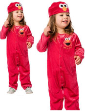 Baby Elmo Fancy Dress Costume Toddlers Sesame Street Outfit Kids
