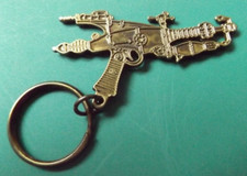 GUN KEYRING STEAMPUNK STEAM PUNK METAL