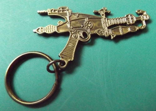 Gun keyring steampunk steam - steampunk,