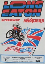 LONG EATON v STOKE SPEEDWAY