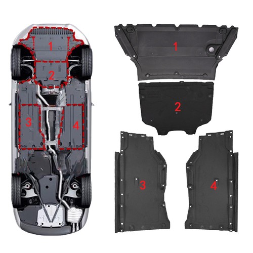 4pcs engine undertray splash - 4pcs,