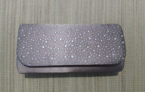 Untold satin grey rhinestone - satin,