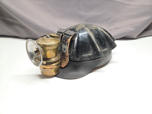 Antique coal miner helmet hard - coal,