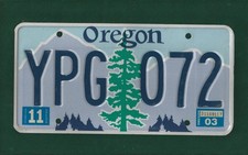 YPG-072 OREGON  American Licence Plate 12"x6"