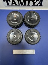 Tamiya Vintage Madcap Speed Disc Black Wheels Set Rc Car Spares VGC 