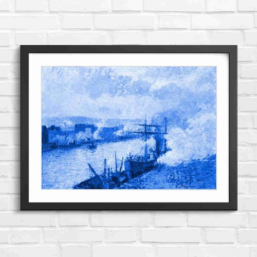 Impressionist harbor scene - impressionist,