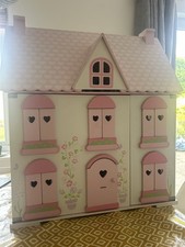 ELC Early Learning Centre Rosebud Cottage Wooden Dolls House with Accessories