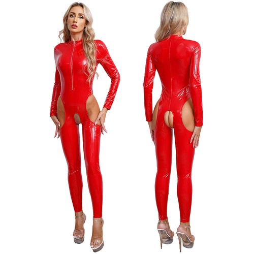 Womens bodysuit pvc leather - uk,