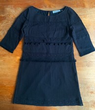 NWOT Heidi Klein Oslo Black Cotton Crochet Lace Beach Holiday Dress L £260