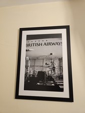 Framed Pictures Concorde Construction British Airways Aeroplane 