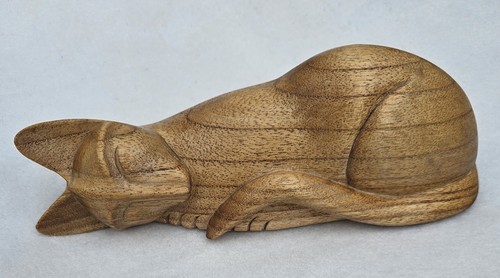 Hand carved wooden sleeping - carved,