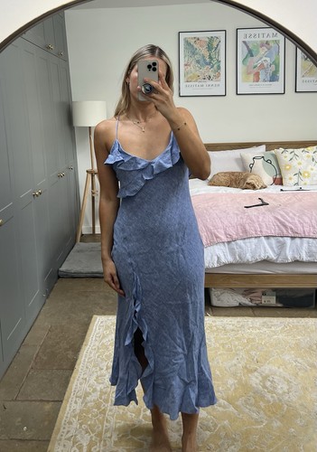 Zara light blue linen blend - light,