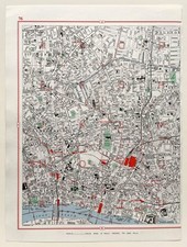 Large Vintage 1960s London Map