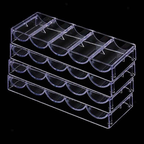 Pack clear acrylic poker - clear,