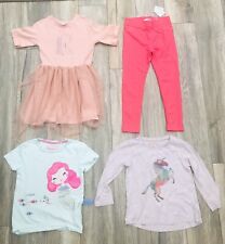 Girls Bundle 5 Year Old River Island Dress - Next Top - Sfera Leggings - T-Shirt