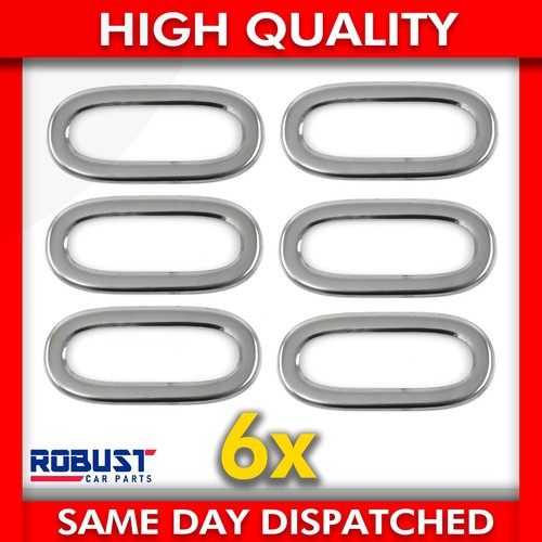 Chrome side lamp reflector - 6x,