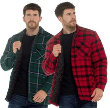 Mens Collared Quilted Padded