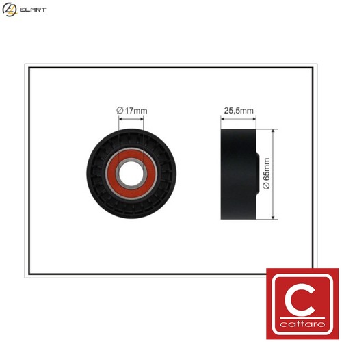 Tensioner pulley vribbed belt - tensioner,