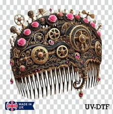 Steampun Hair Comb UV DTF