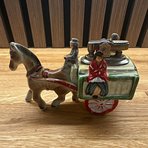 Ceramic horse cart animal - horse,