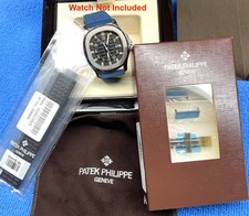 Patek 5066 OEM Old Style Clasp Complete and Black A22 Strap Factory Sealed  New