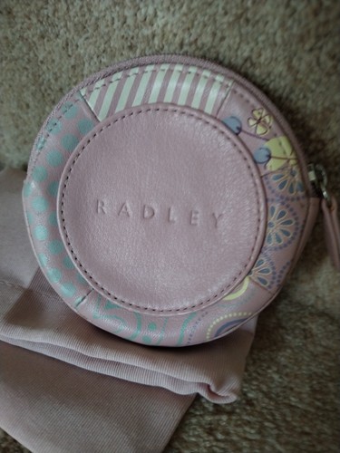 Radley zip round pink leather - radley,