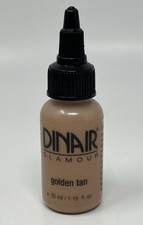 Dinair Airbrush Makeup Glamour Foundation 1.15 Oz Golden Tan NWOB Original NOS