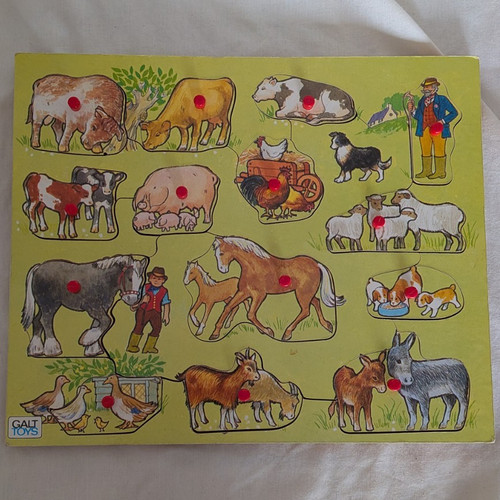 Galt toys wooden farm animals - toys,