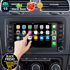 Android 15 Apple CarPlay For VW GOLF MK5 MK6 7" Car Stereo Head Unit GPS Radio