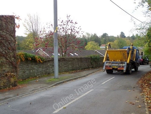 Photo 6x4 skip lorry the - on,