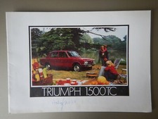 TRIUMPH 1500 TC SALOON orig 1974 UK Mkt Sales Brochure