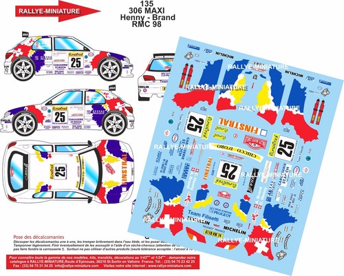 Decals ref 0135 peugeot - decals,