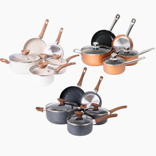 8pc Marble Non-Stick Induction