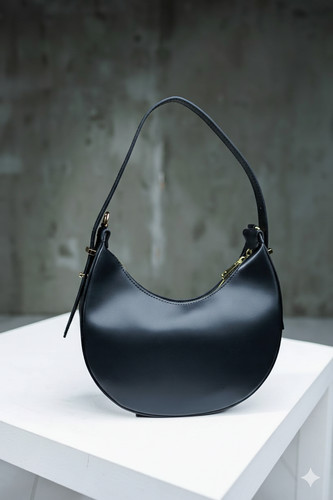 Modern black hobo - modern, handbag