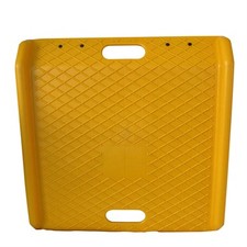 Yellow portable kerb - yellow,