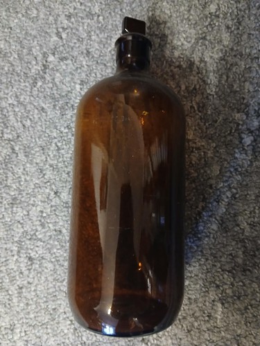 Victorian brown glass