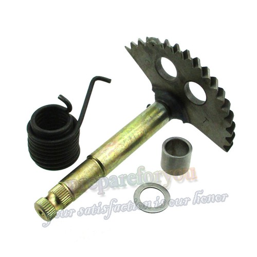Kick start shaft gear spindle - start,
