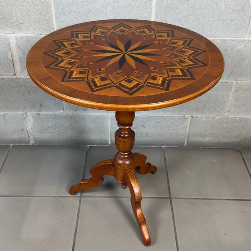 Inlaid wooden coffee table - inlaid,