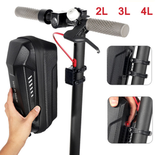 Electric scooter front - front, bag