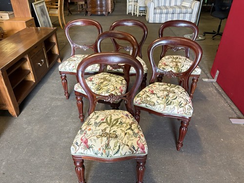 Mahogany antique chair - mahogany, 6x