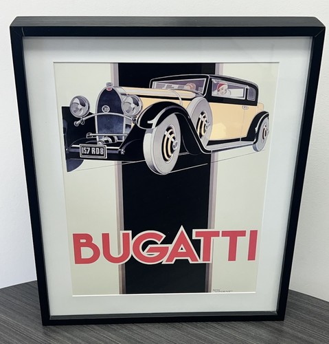 Bugatti 1930 art deco poster - art,