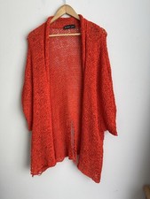 Barbara Speer Crochet Open Cardigan Style Top Women's Vintage Size 2 OverSized