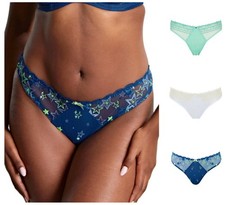 Cleo by Panache Blossom Brief Low Brazilian Embroidered Womens Knickers 10582