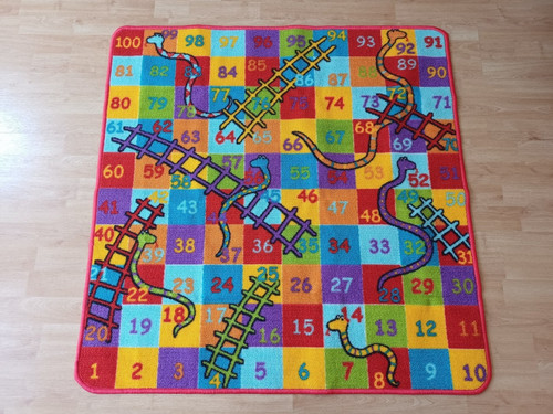 Large snakes ladders rug - large, &