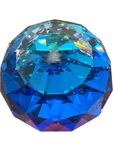 Multicoloured crystal ball - crystal,