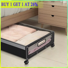 Under the Bed Clothes Shoe Storage Containers Underbed Storage with Wheels NEW