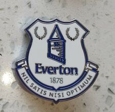 Everton FC Official Club Crest Pin Badge - White and Blue